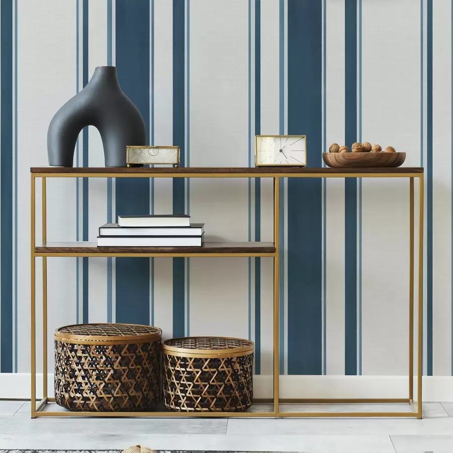 Fototapet Modré a tyrkysové svislé pruhy na světlém pozadí a00528