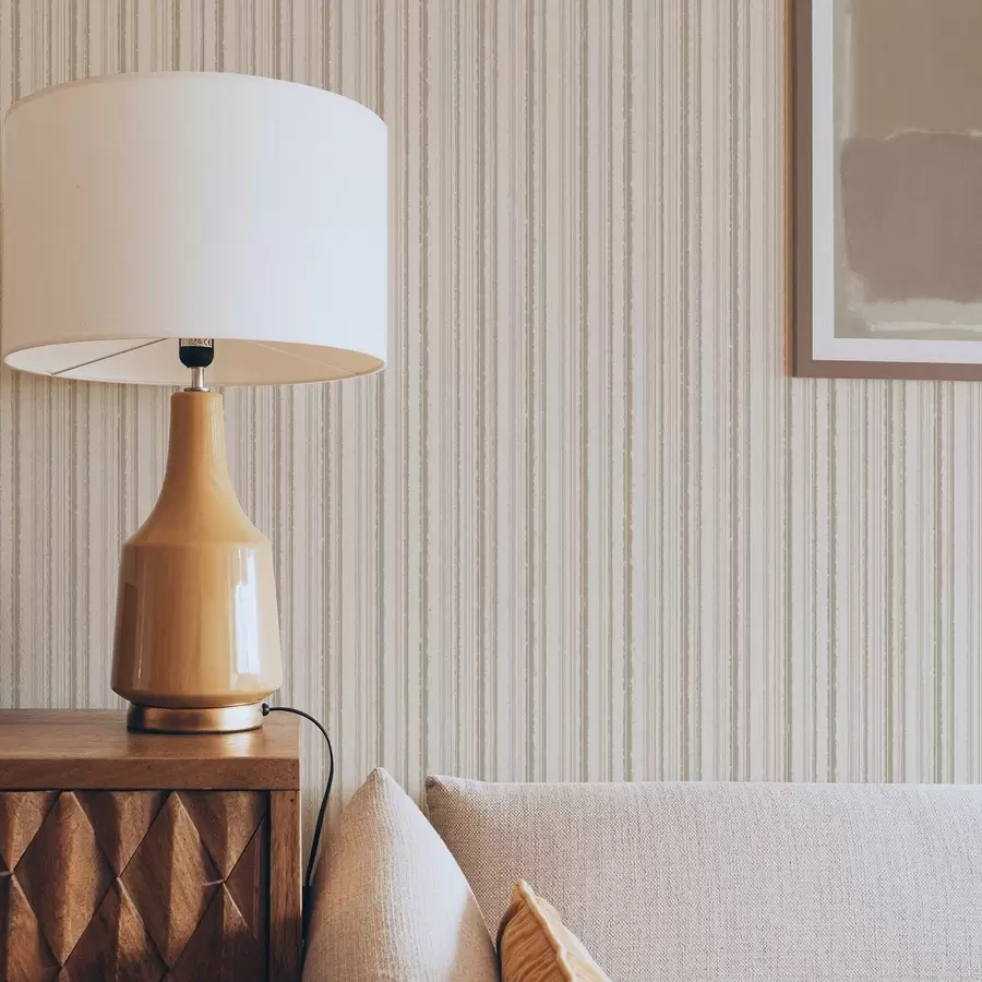 Fototapet Tenké pruhy ve světle béžových odstínech a00549
