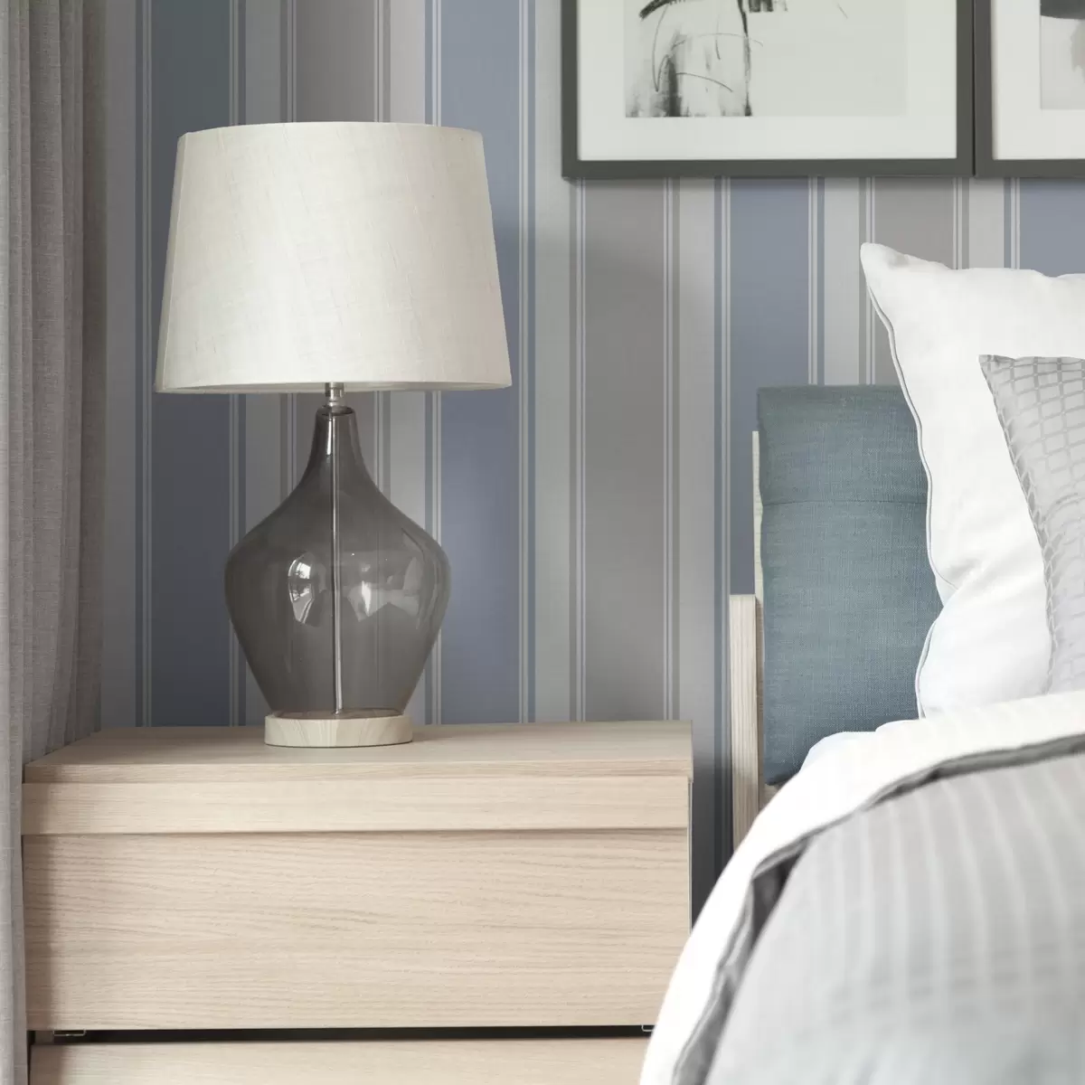 Tapety Kombinace šedých a modrých širokých pruhů a00557