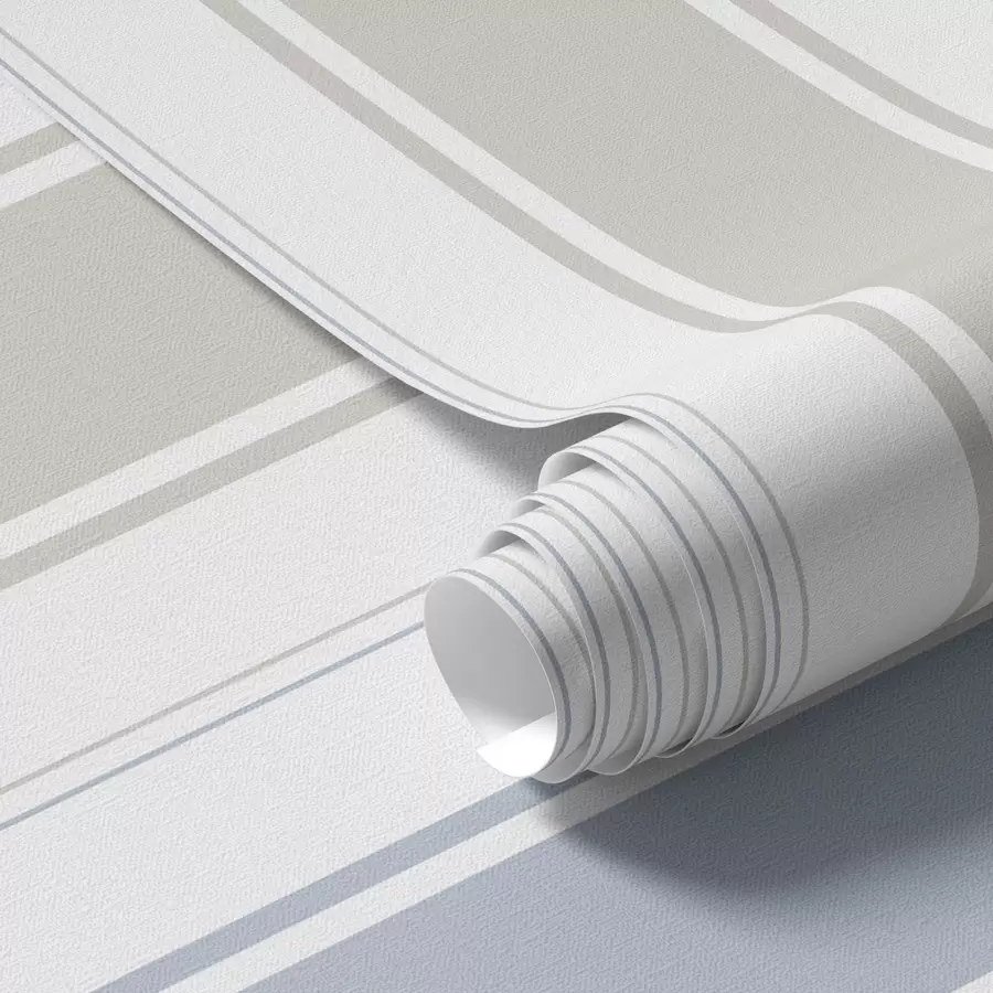 Fototapet Šedé a modré široké pruhy na bílém pozadí a00558