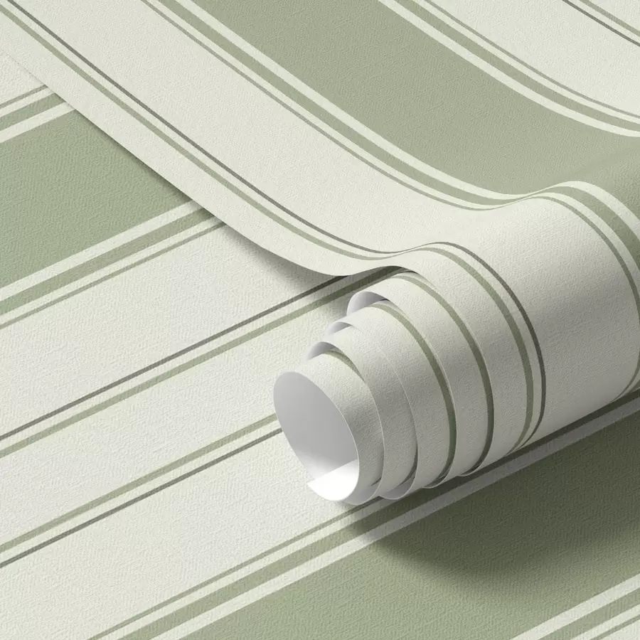 Fototapet Krémové pozadí s rovnoměrnými zelenými svislými pruhy a00560