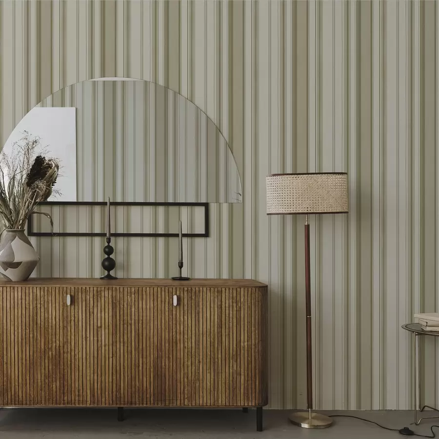 Fototapet Krémové pozadí s šedobéžovými svislými pruhy a00564