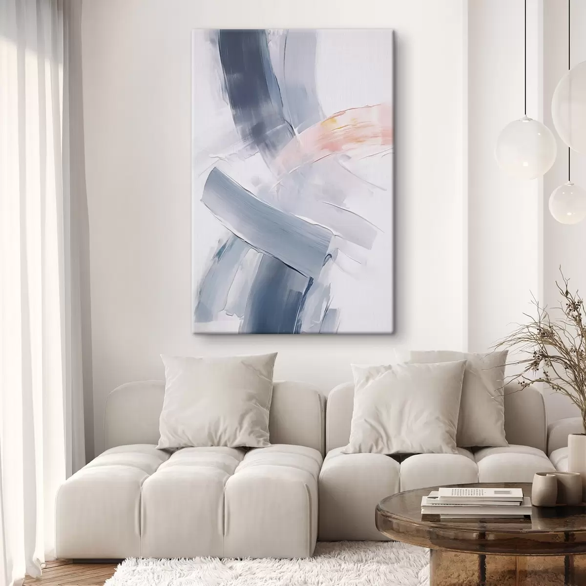 Obraz Abstrakce imitující tahy štětcem Č. s45679