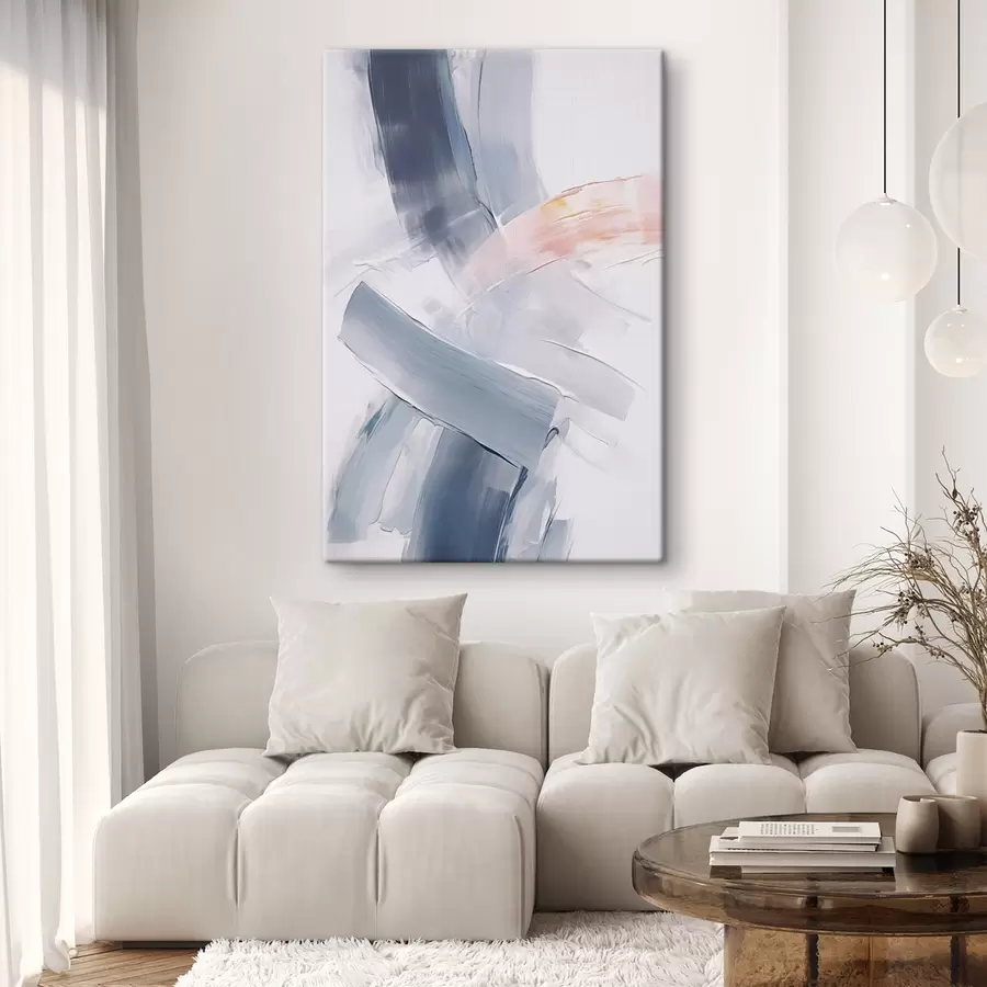 Obraz Abstrakce imitující tahy štětcem Č. s45679