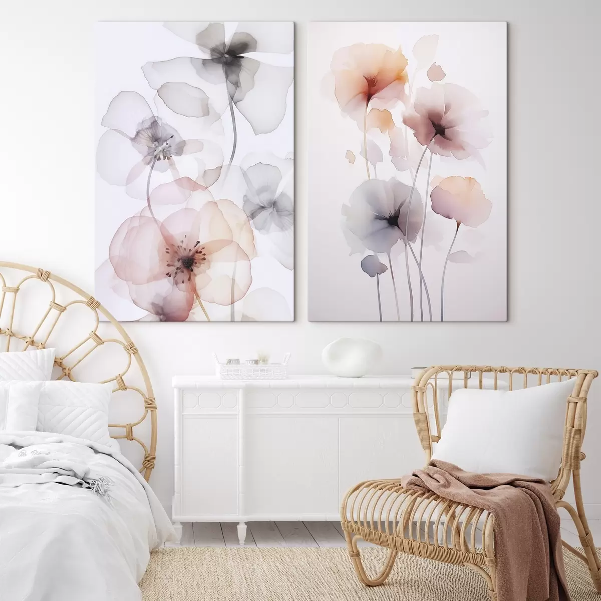 Obraz Květiny imitace akvarelu Č. m00680