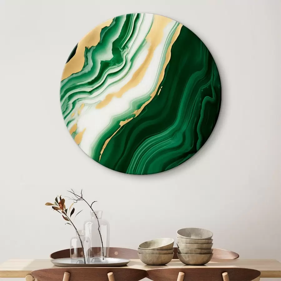 Obraz Zeleno-bílo-žluté mramorové textury Č. r45695