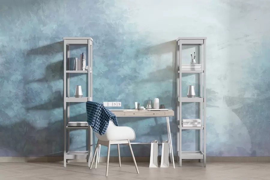 Fototapet  Imitace listů na betonové zdi w04468v1