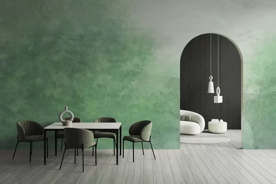 Fototapet  Imitace listů na betonové zdi w04468v2