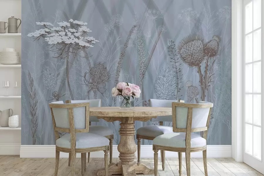 Fototapet Trávy a herbáře w04473v1