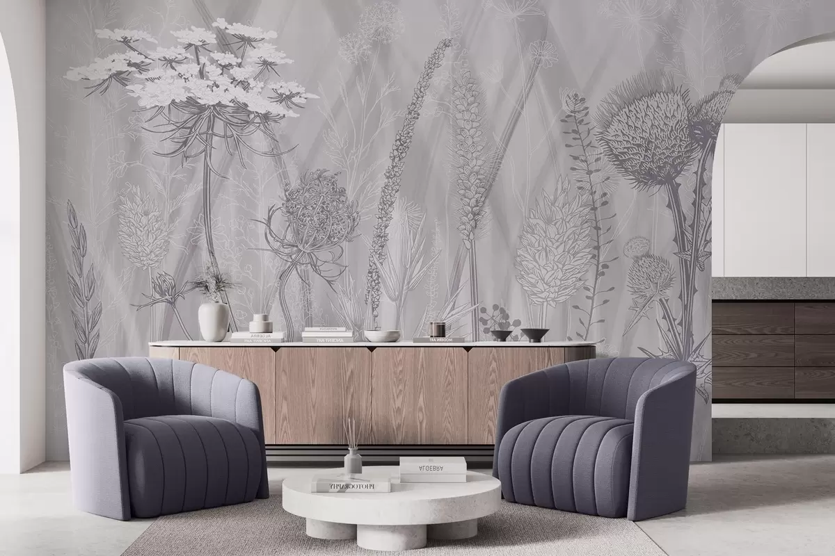 Fototapet Trávy a herbáře w04473v2