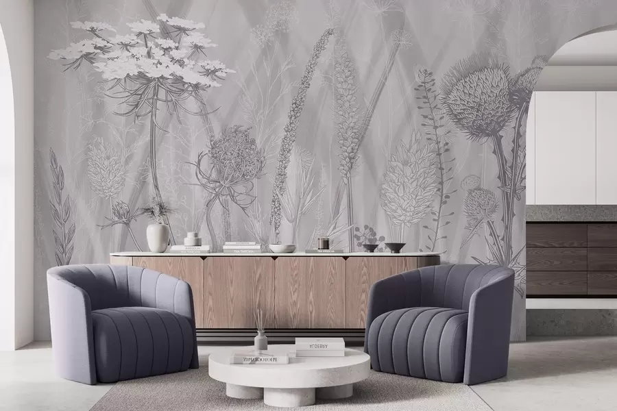 Fototapet Trávy a herbáře w04473v2