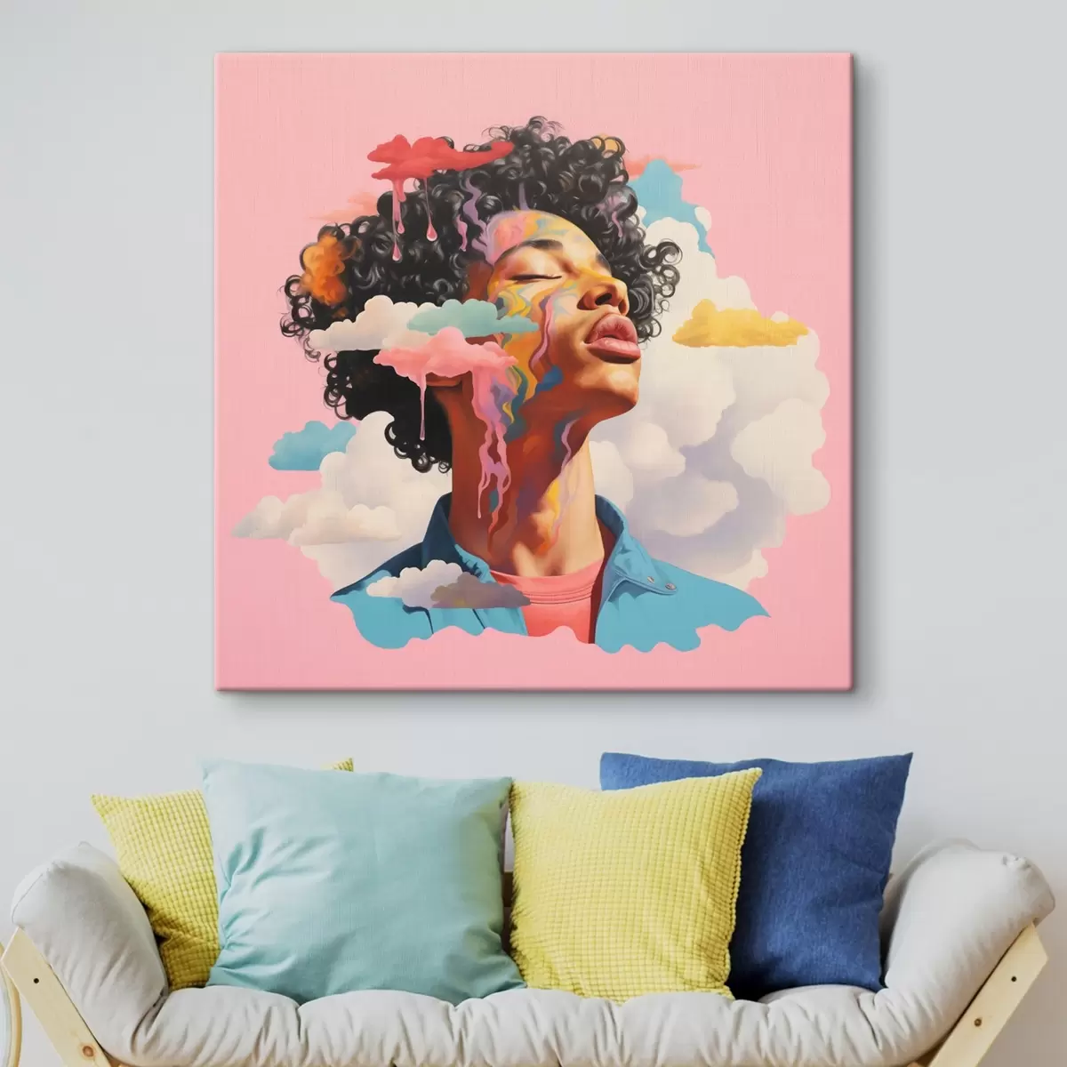 Obraz Snílek v oblacích ve stylu akvarelu Č. s45636