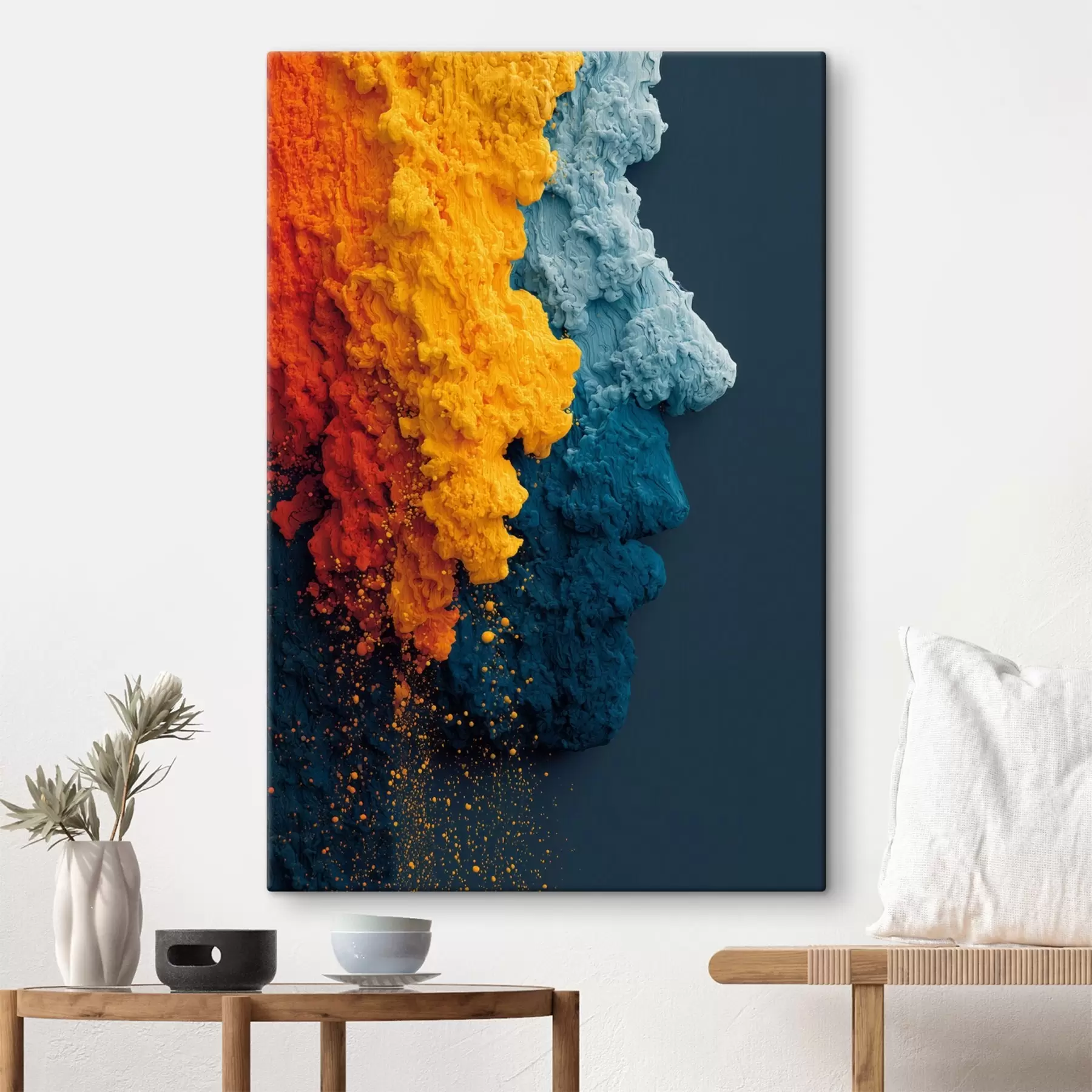 Obraz Dynamický portrét v barevných barvách Č. s45638