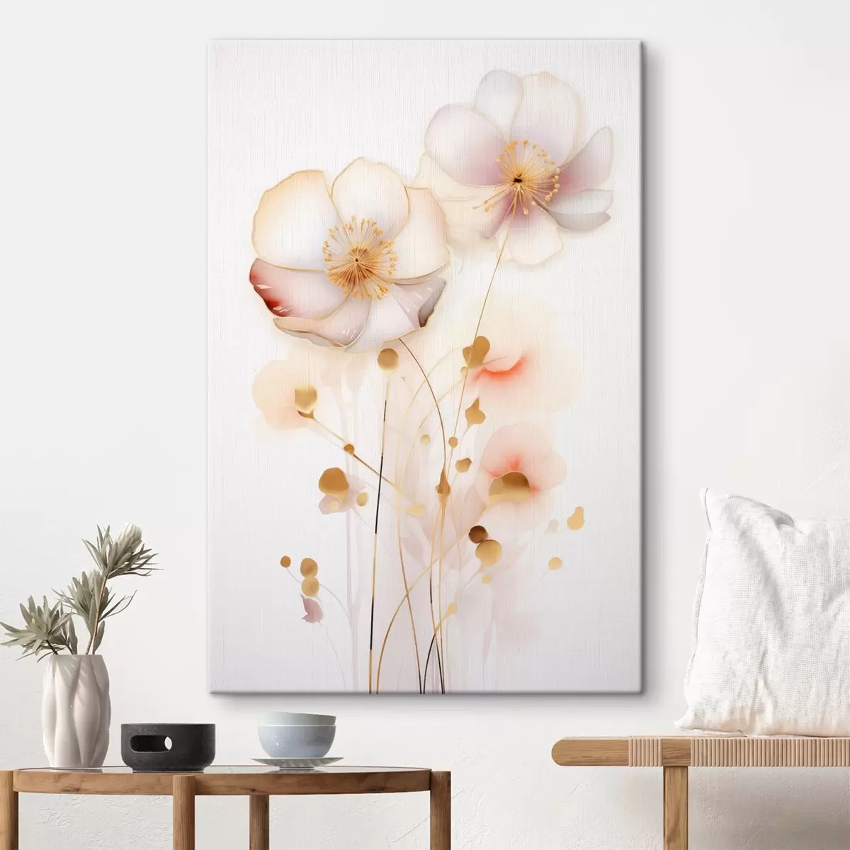 Obraz Pastelové máky v abstraktním stylu Č. s45643