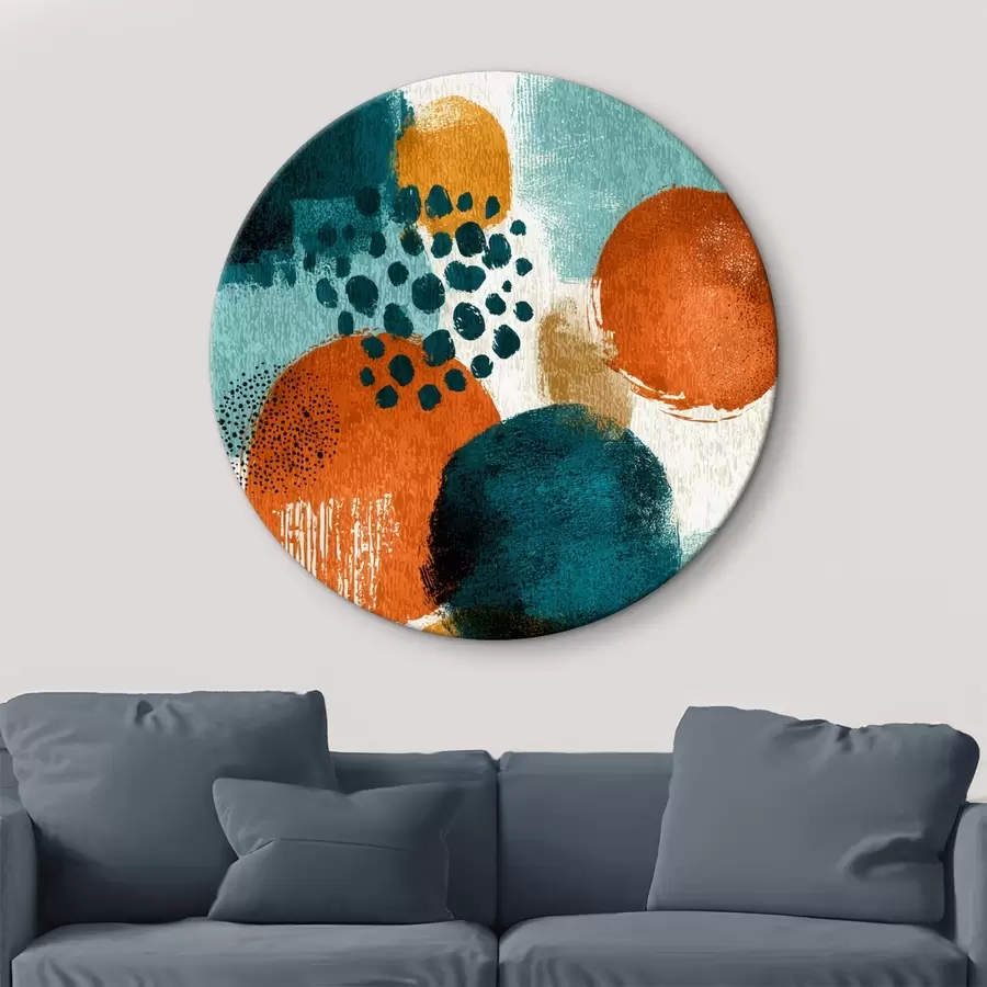 Obraz Jasné tvary ve stylu abstraktní malby Č. r45649