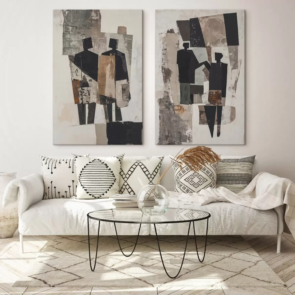 Obraz Abstrakce se siluetami Č. m00716