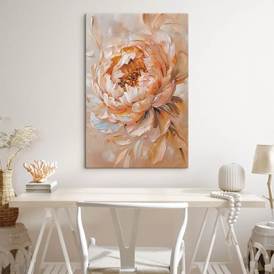 Obraz Jemná abstraktní pivoňka Č. s45591