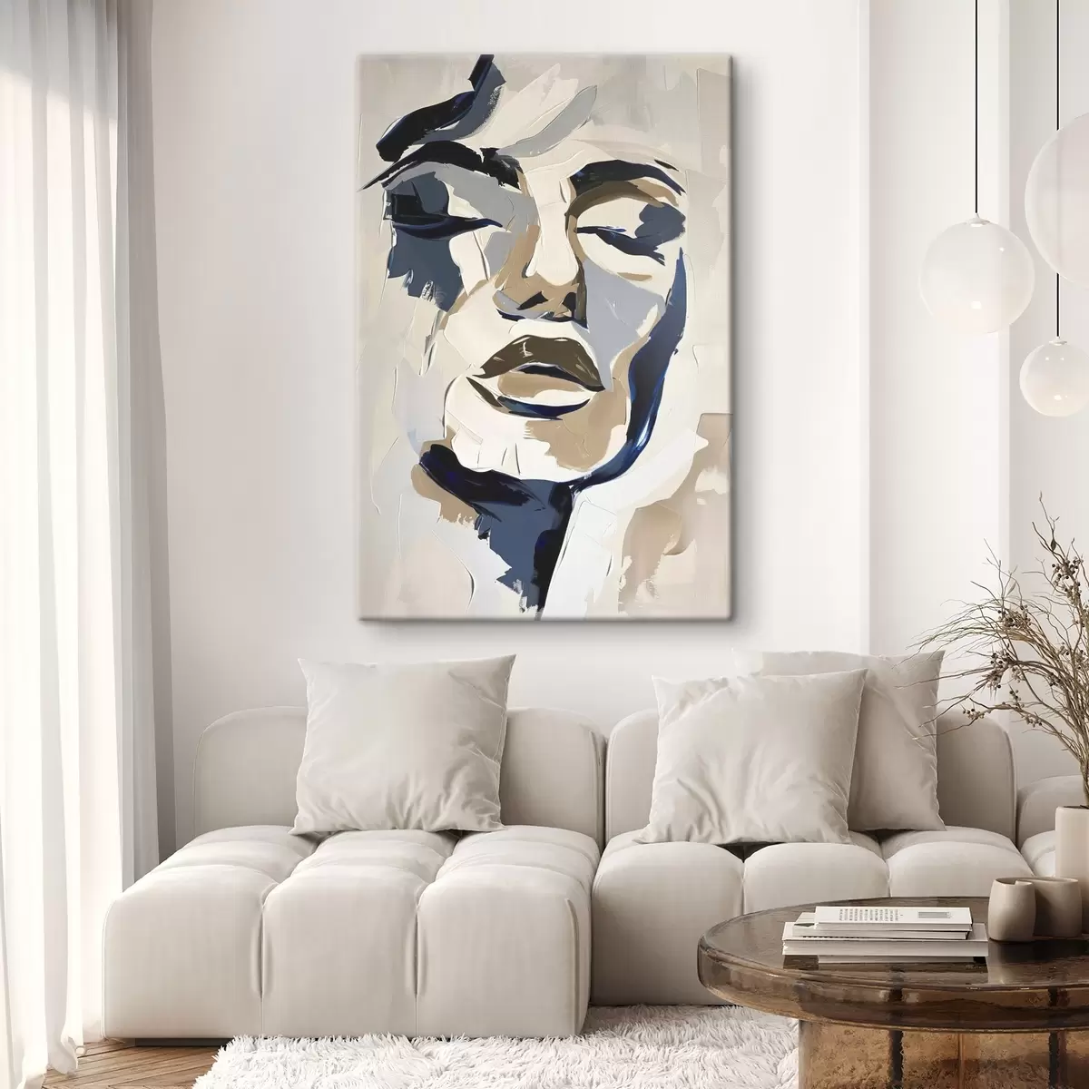 Obraz Abstraktní portrét ženy s imitací tahů štětcem Č. s45743