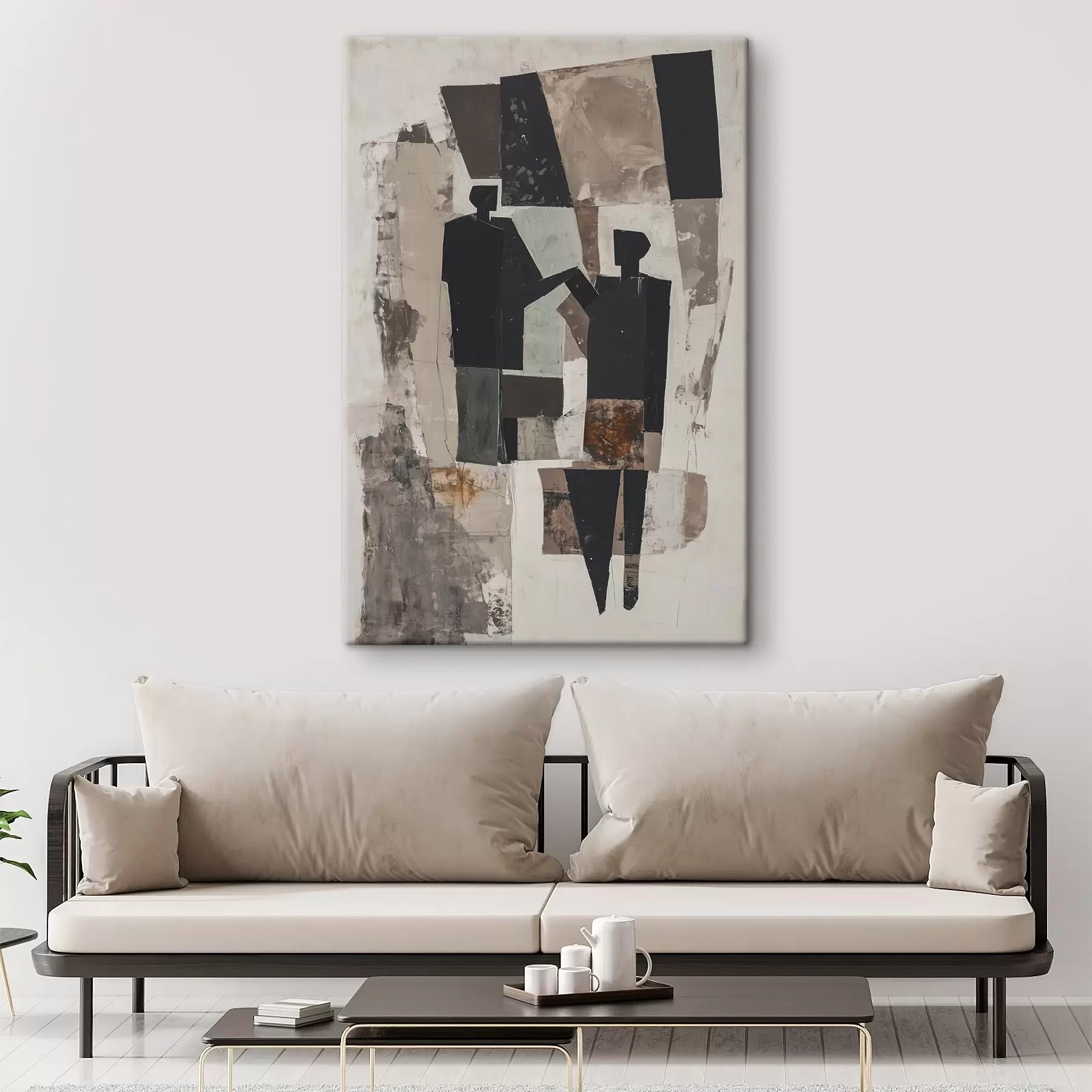 Obraz Abstraktní postavy páru Č. s45776