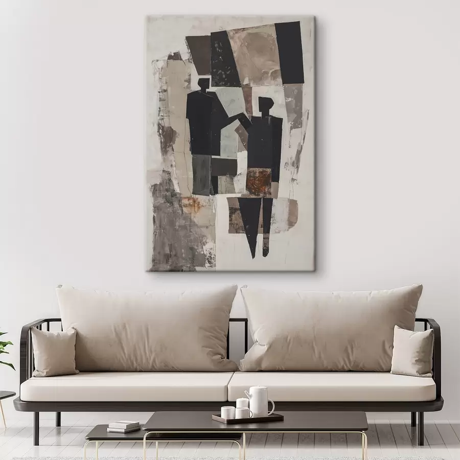 Obraz Abstraktní postavy páru Č. s45776