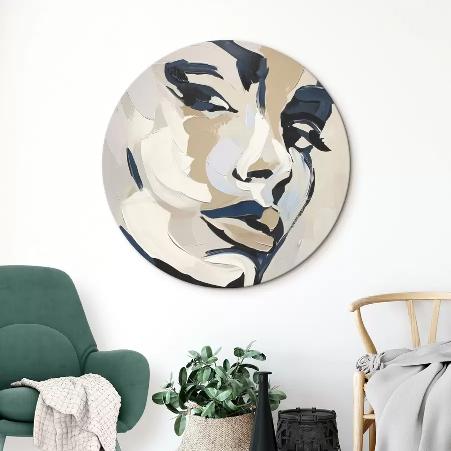 Obraz Abstraktní portrét ženy s imitací tahů štětcem Č. r45593