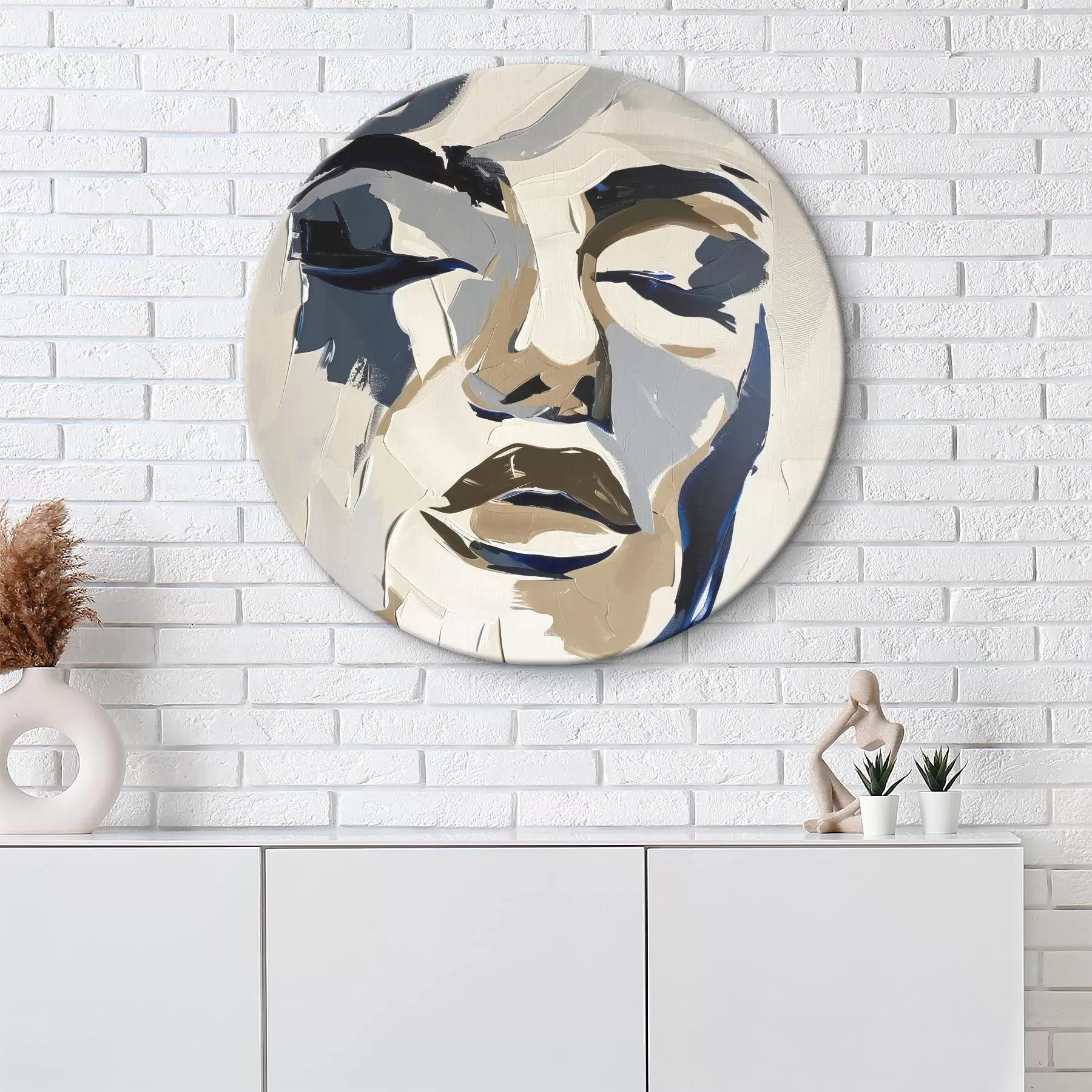 Obraz Abstraktní portrét ženy s imitací tahů štětcem Č. r45743