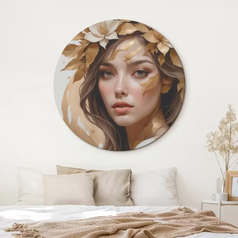 Obraz Žena s listy ve vlasech Č. r45748