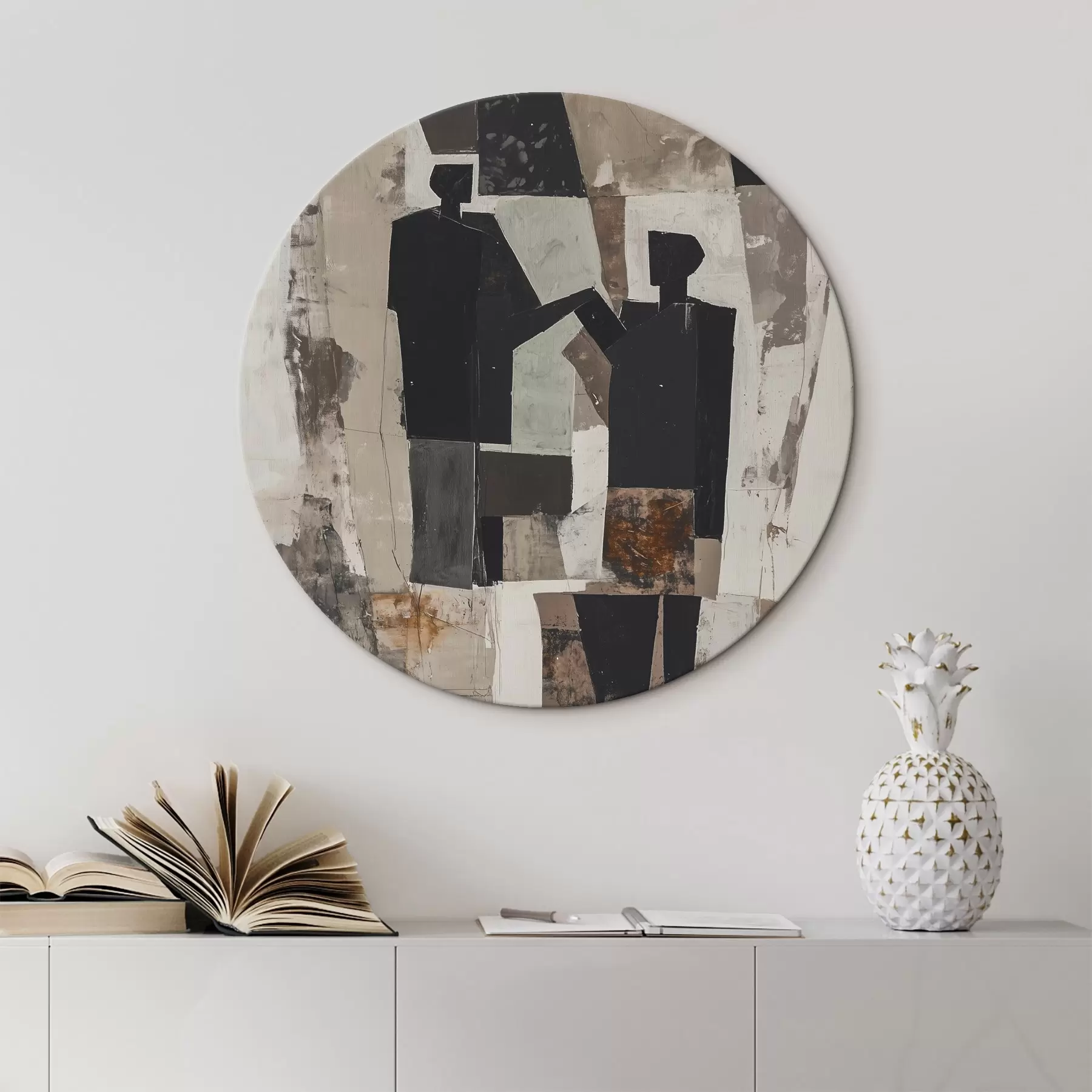 Obraz Abstraktní postavy páru Č. r45776