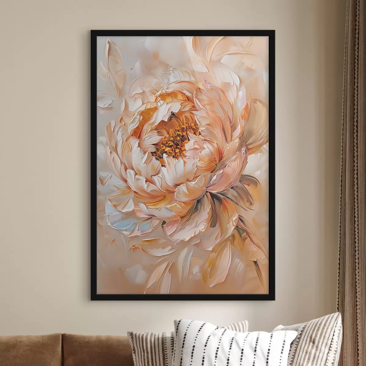 Poster Jemná abstraktní pivoňka f45591