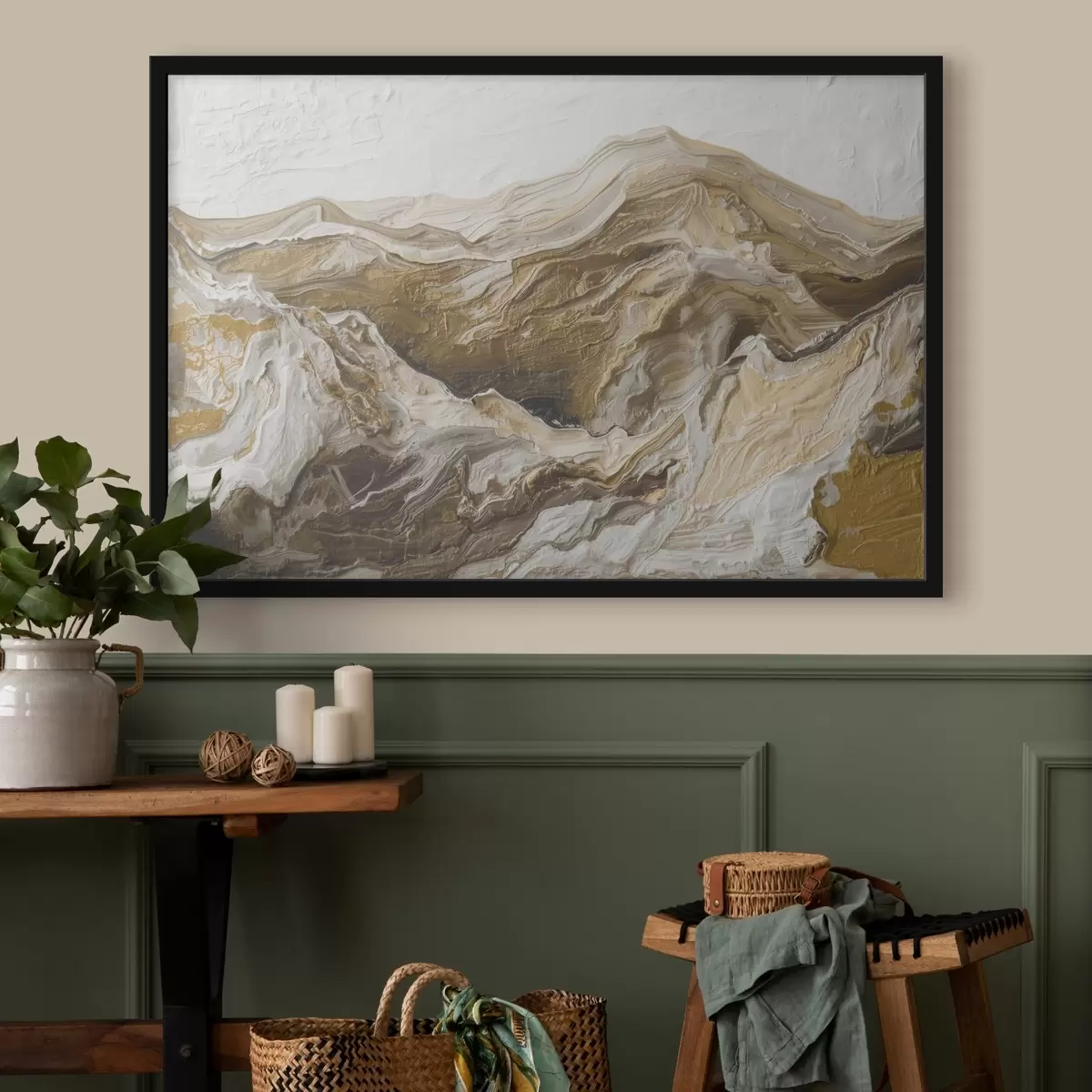 Poster Abstraktní horská krajina f45750