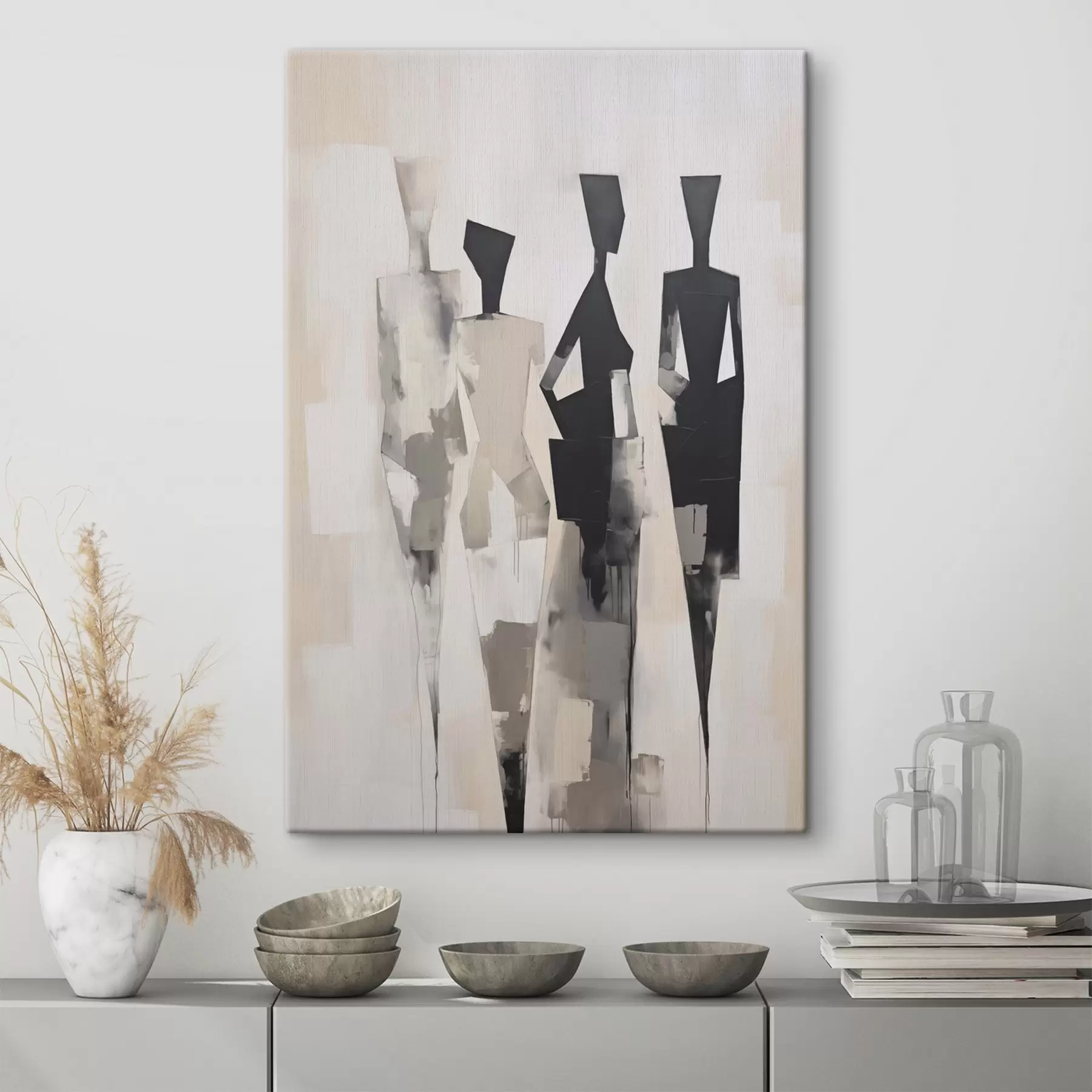 Obraz Abstraktní siluety lidí Č. s45758