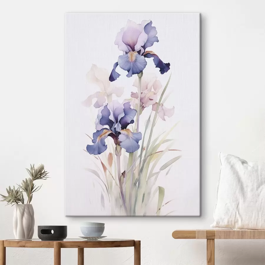 Obraz Irisy imitace akvarelu Č. s45762