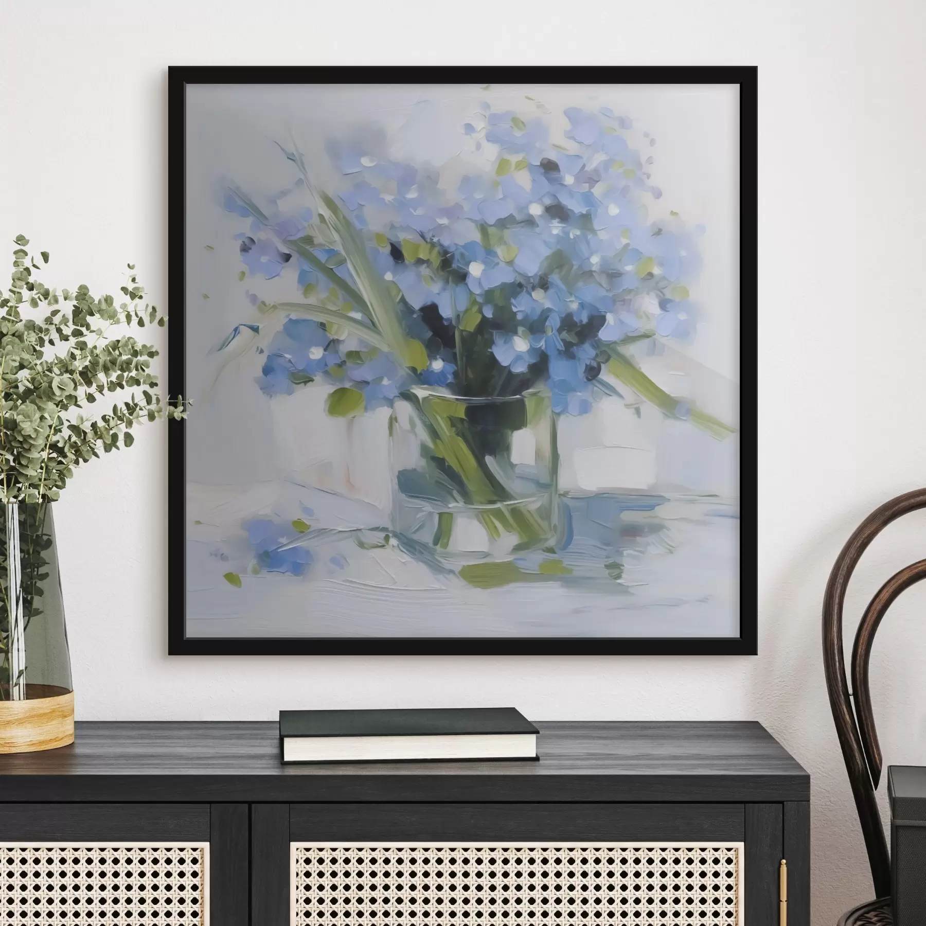 Fototapet Jemné květiny ve skleněné váze f45773