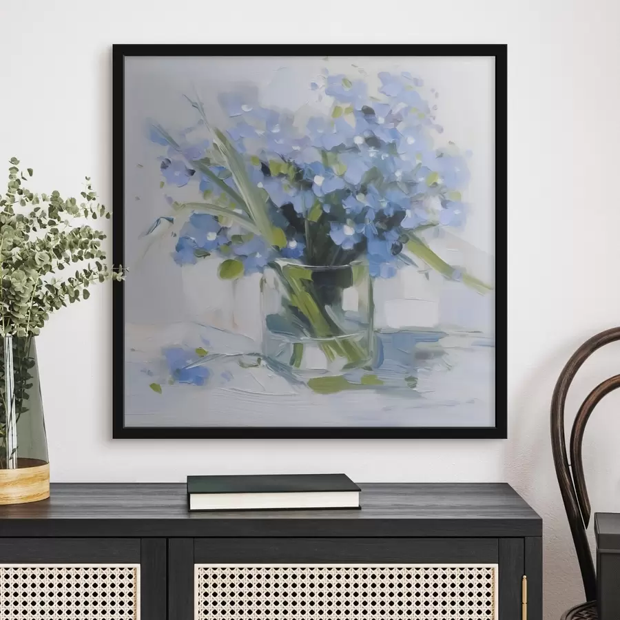 Fototapet Jemné květiny ve skleněné váze f45773