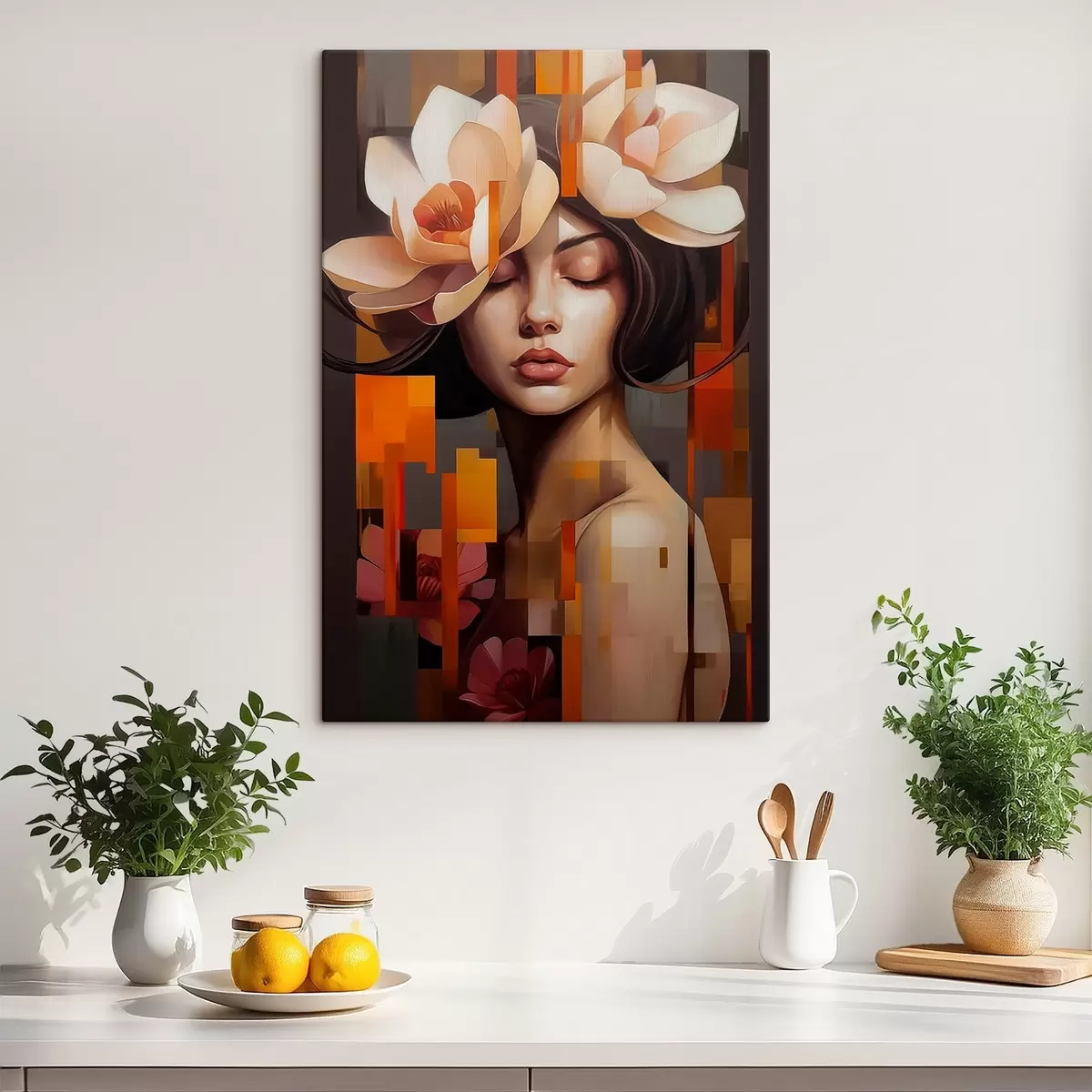 Obraz Žena s květinou Č. s45797