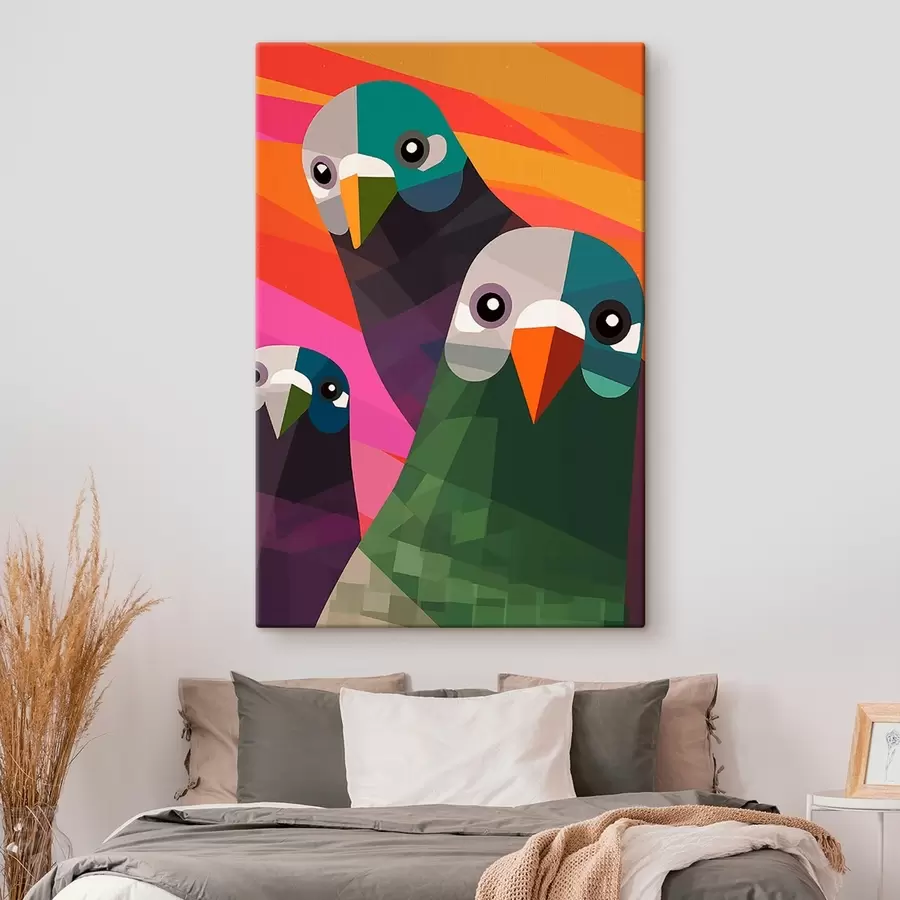 Obraz Tři holubi Č. s45798