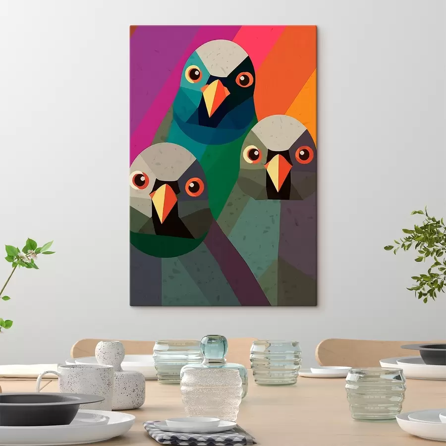 Obraz Tři holubi Č. s45799