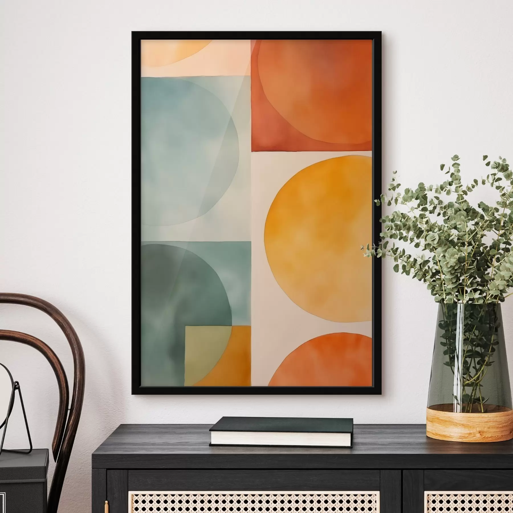 Fototapet Geometrické abstraktní kruhy f45792