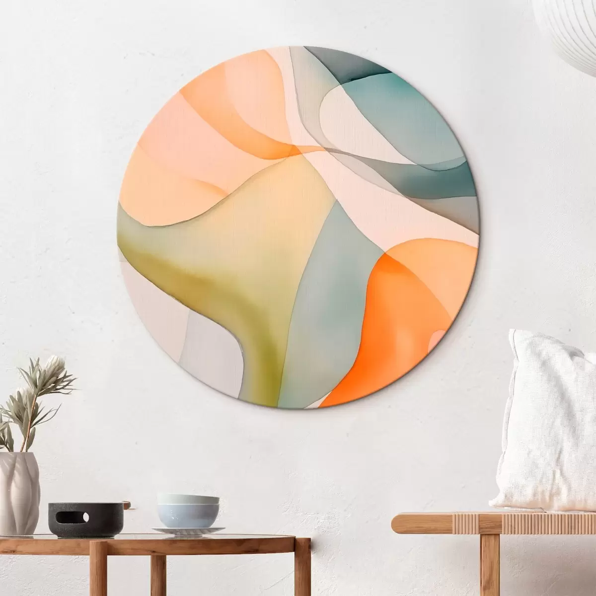 Kulaté obrazy Abstraktní vlny r45785