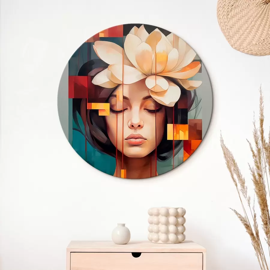 Obraz Žena s květinou Č. r45796