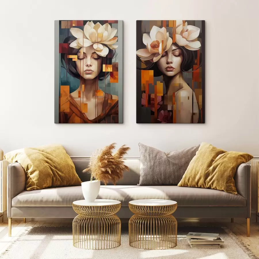 Obraz Žena s květinami Č. m00734