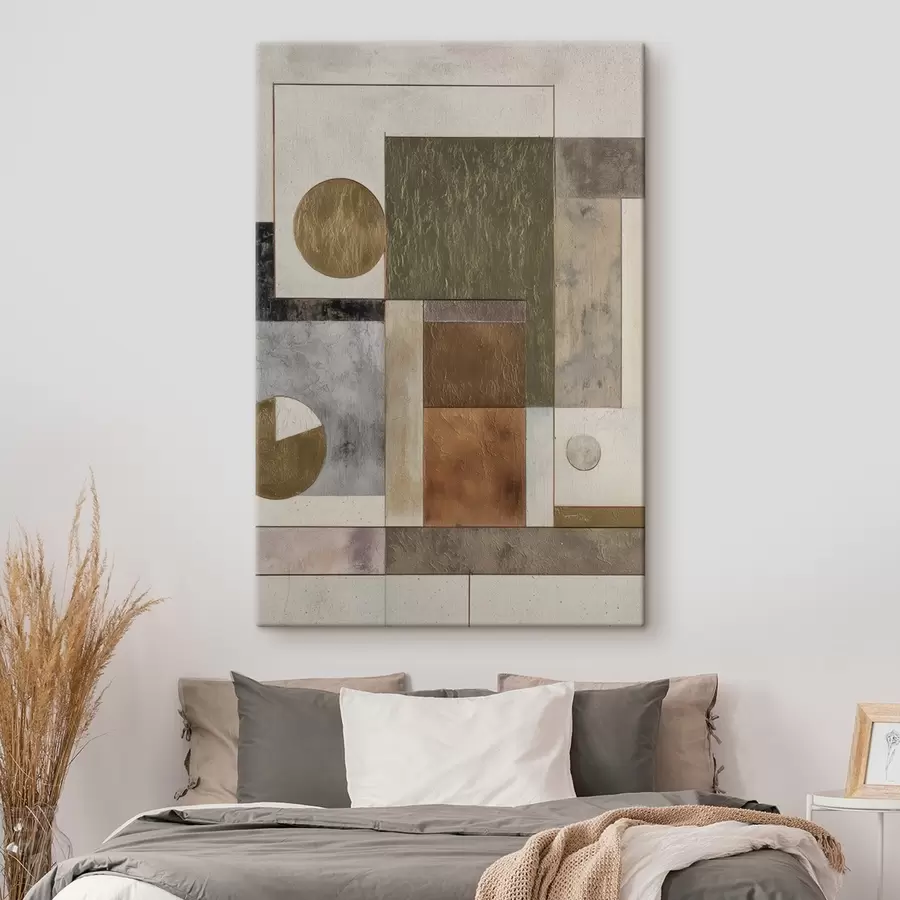 Obraz abstraktní moderní geometrie Č. s45729