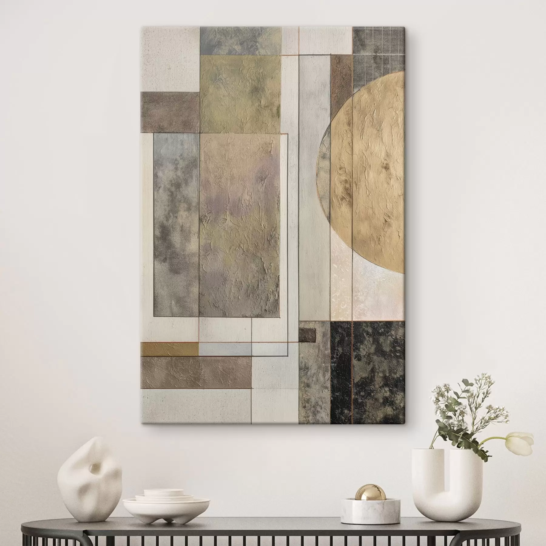 Obraz abstraktní moderní geometrie Č. s45730