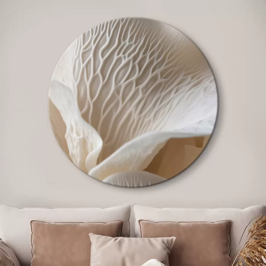 Obraz okvětní lístky s žilkami v béžových tónech Č. r45704