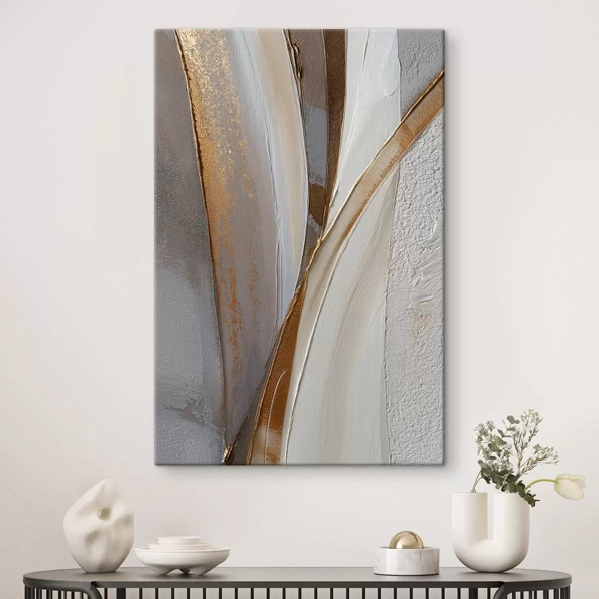 Obraz Texturované abstraktní linie se žlutými a oranžovými jiskrami Č. s45810