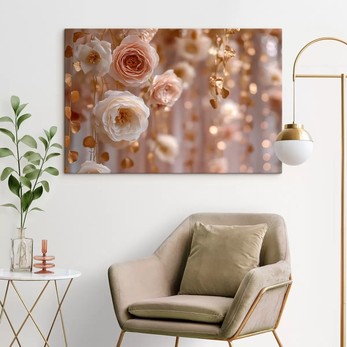 Obraz Krémové růže s akcenty Č. s45824