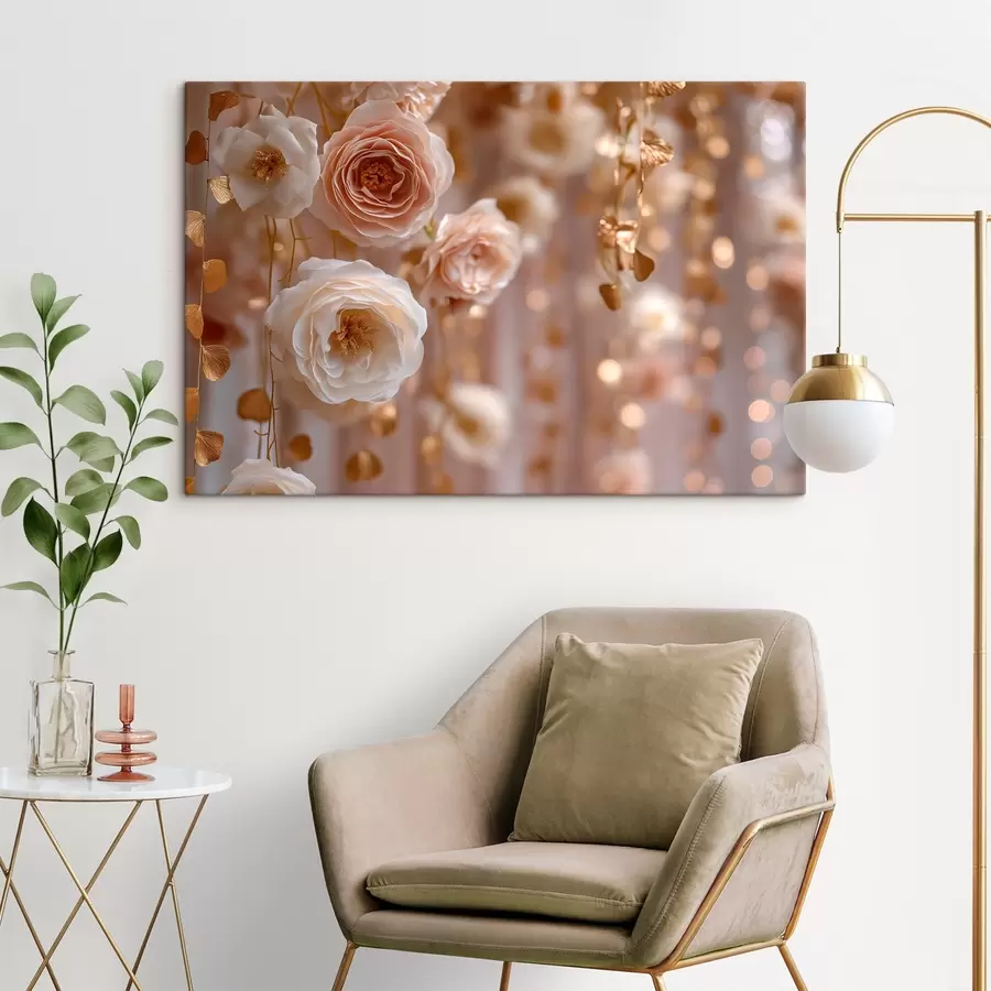 Obraz Krémové růže s akcenty Č. s45824