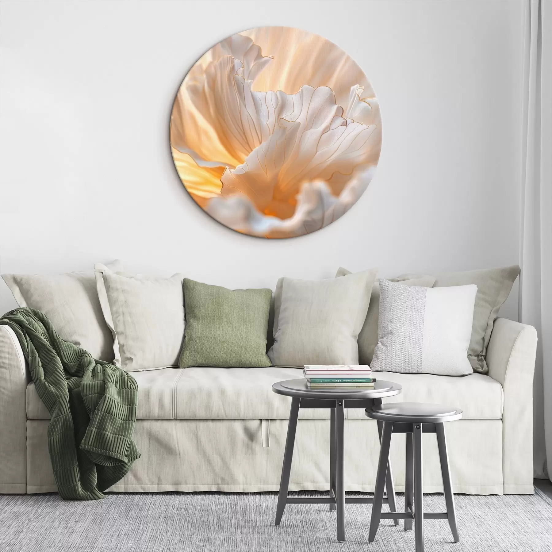 Obraz Jemné okvětní lístky v teplých odstínech se žlutooranžovými okraji Č. r45820