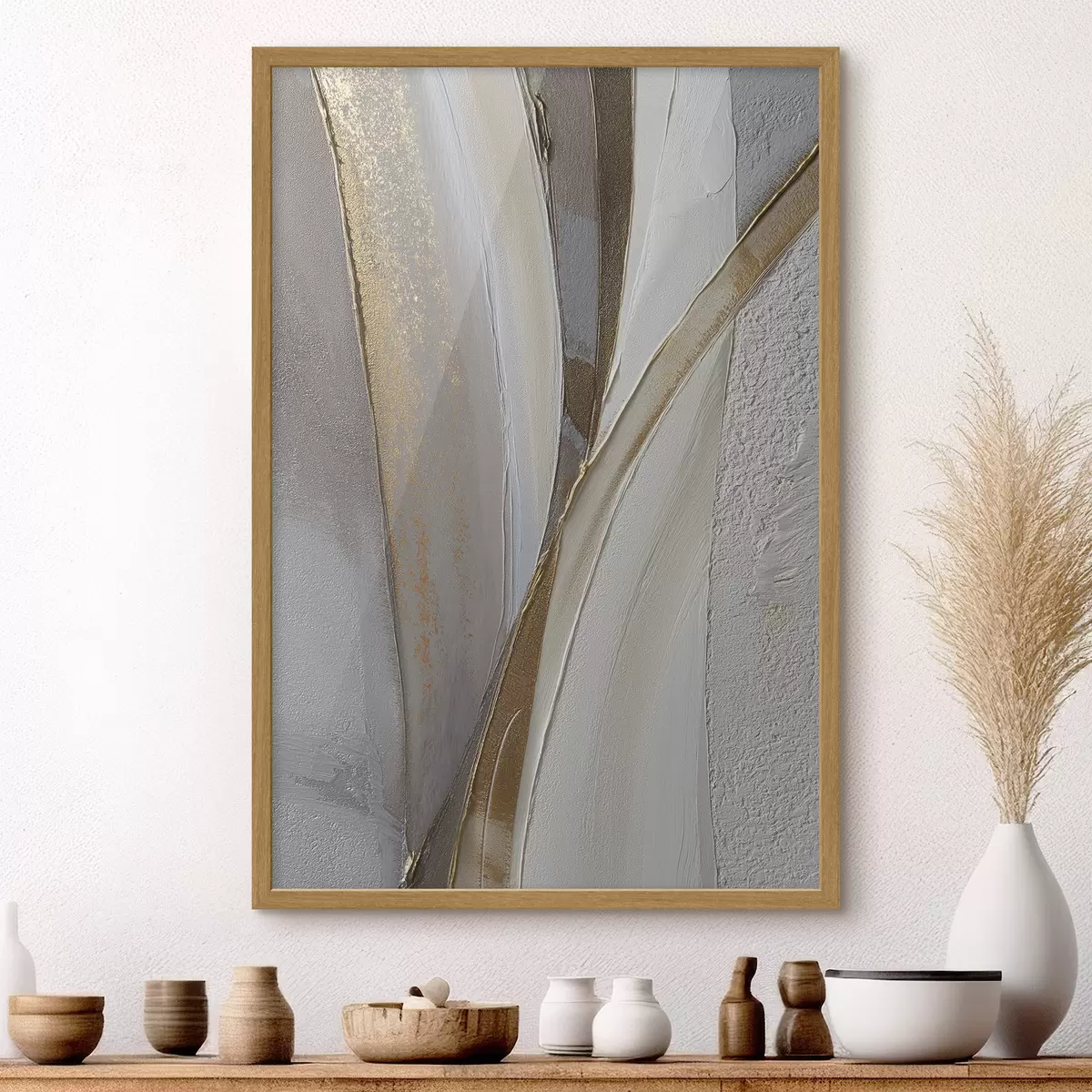 Poster Texturované abstraktní linie se žlutými a oranžovými jiskrami f45810