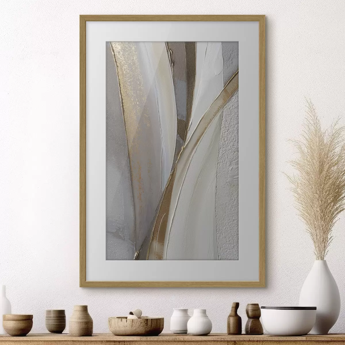 Poster Texturované abstraktní linie se žlutými a oranžovými jiskrami f45810